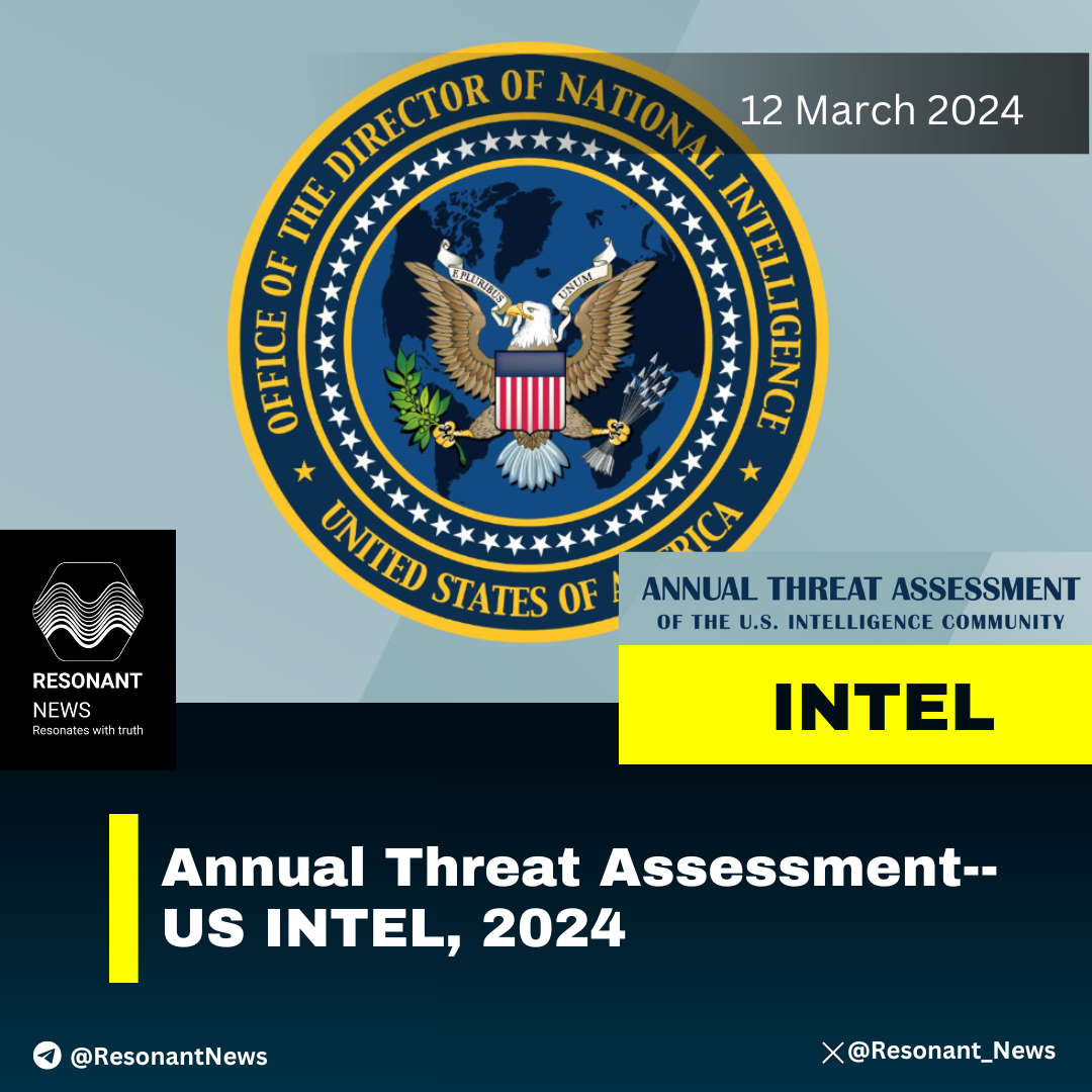 Annual Threat Assessment - US Intel 2024 Part-1 (India-  China & India-Pakistan)