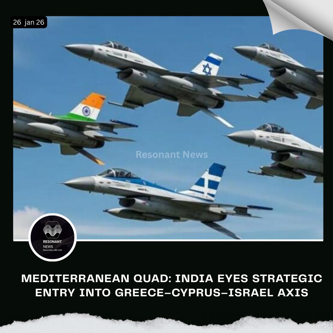 𝗠𝗲𝗱𝗶𝘁𝗲𝗿𝗿𝗮𝗻𝗲𝗮𝗻 𝗤𝗨𝗔𝗗: 𝗜𝗻𝗱𝗶𝗮 𝗘𝘆𝗲𝘀 𝗦𝘁𝗿𝗮𝘁𝗲𝗴𝗶𝗰 𝗘𝗻𝘁𝗿𝘆 𝗶𝗻𝘁𝗼 𝗚𝗿𝗲𝗲𝗰𝗲–𝗖𝘆𝗽𝗿𝘂𝘀–𝗜𝘀𝗿𝗮𝗲𝗹 𝗔𝘅𝗶𝘀